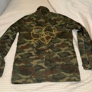 AEO Camo Cotton Shirt Jacket Nah…